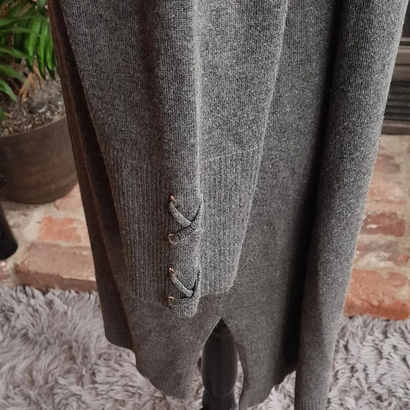 JM Collection Cardigan Grey - Picture 2 of 6